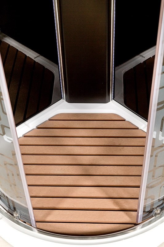 ЕМ1510 N LED Душевая кабина DETO Серия EM BМ1510 с гидромассажем BLACK - Вид №21