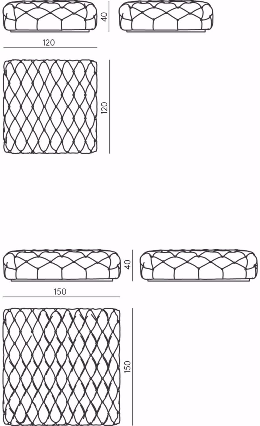 DE PADOVA Мягкий пуф на гранулах sun-id-1423512 - Вид №3