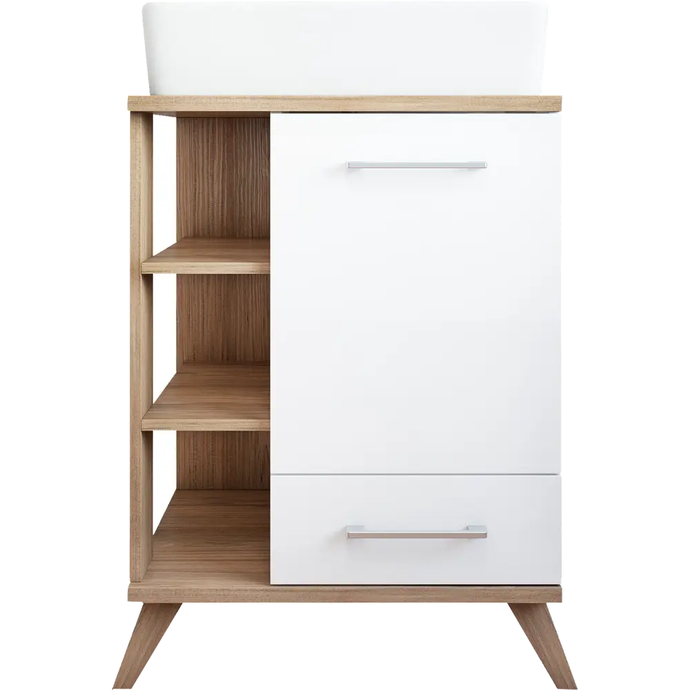 Тумба под раковину напольная Sanflor Стокгольм 60 см цвет белый STLM-2195508