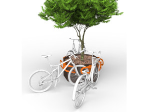 Стальная стойка для велосипедов / плантатор