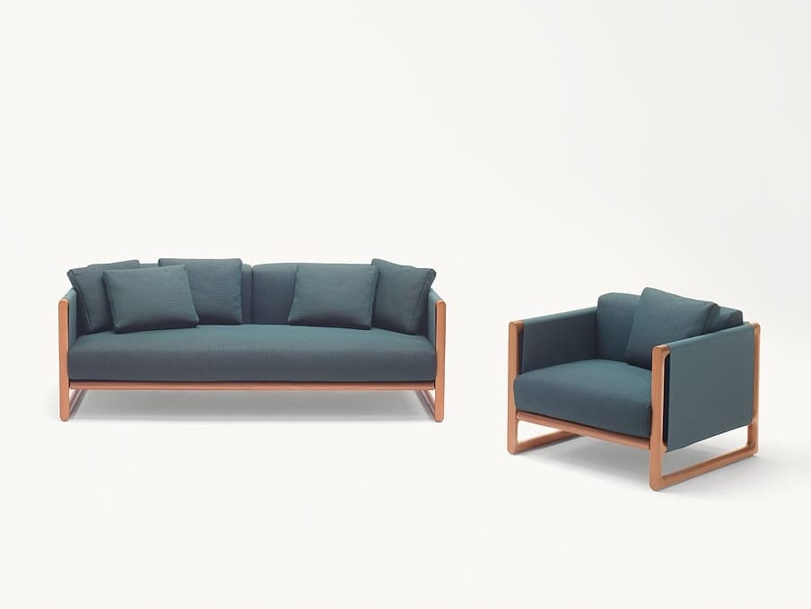 Мягкое съемное садовое кресло с подлокотниками Paola Lenti ARCH-00009561