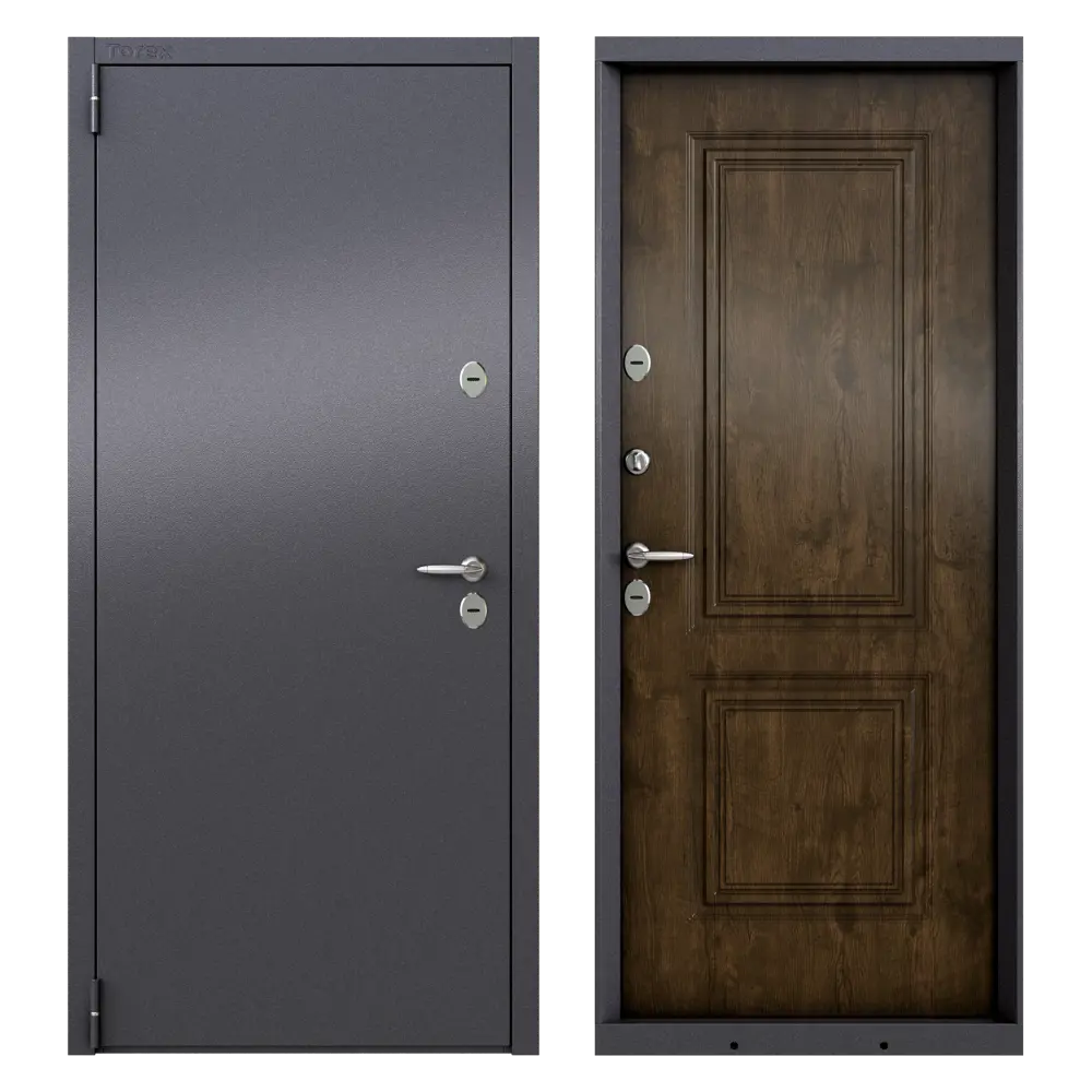 Дверь входная металлическая Штиль 88x205 см левая акация темная TOREX STLM-2174020