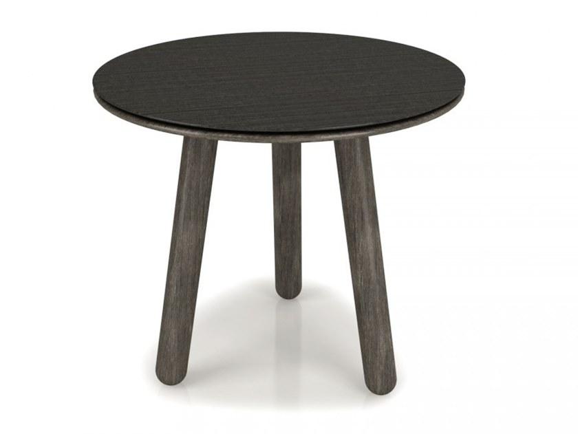 Huppé Круглый журнальный столик из березы со стальной столешницей Inverse 5571s - 5572s HUPPE - Вид №1