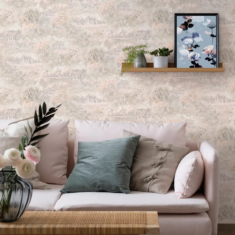 Обои флизелиновые Euro Decor Saint-Tropez бежевые 1.06 м 7084-01 82734896 STLM-2181738 - Вид №2