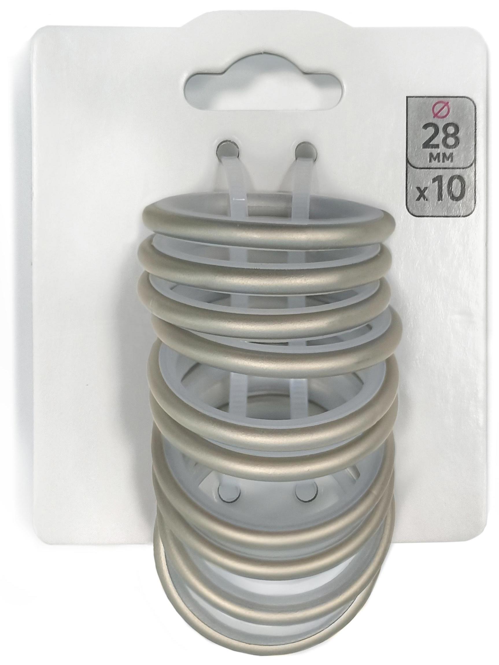 Кольца с крючками Santreyd для карнизов, 10 шт, бежевые 87691231 STLM-0075096 - Вид №1