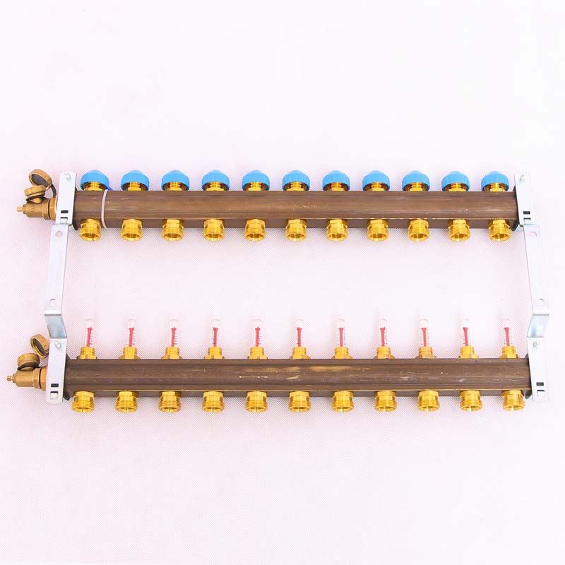 Коллекторная группа HKV/T с термостатическими вентилями и расходомерами WATTS Ind 1"x3/4"ЕК 11 выходов 10004205 - Вид №5