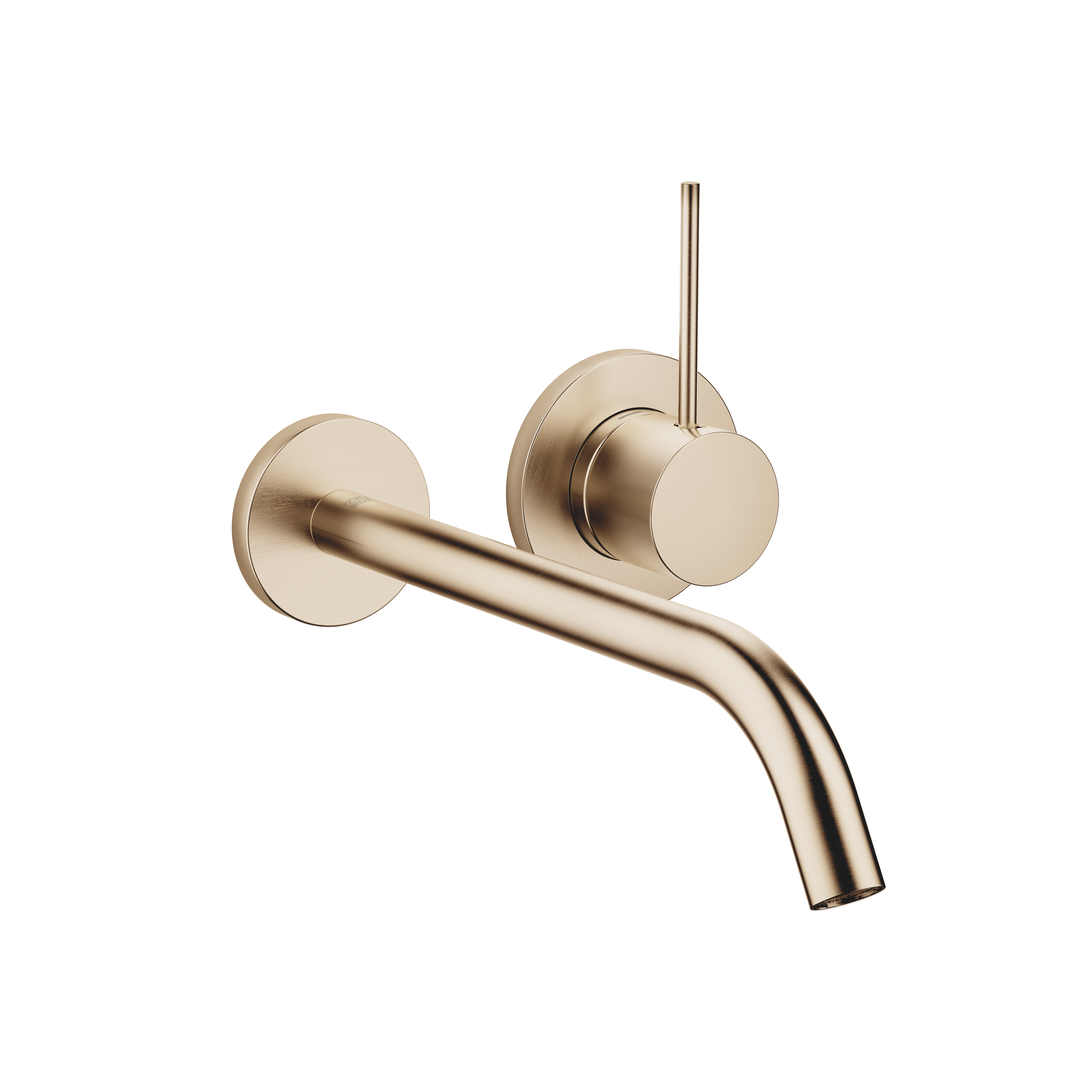 META  SLIM Смеситель для раковины, настенный, однорычажный, без донного клапана - Brushed Champagne (золото 22 карата) 36861662-46 DornBracht 
