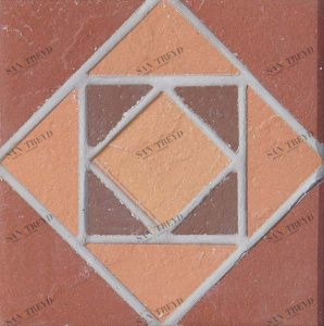 Square/Квадрат Вставка мозаичная из клинкера (на сетке)  15х15 ECOCLINKER sun-id-319676