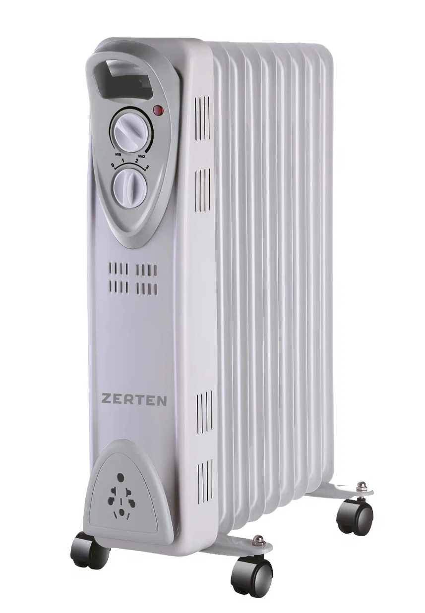 9021186 Масляный обогреватель Zerten MRS-20 серый STDN-0082661
