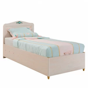 Кровать с подъемным механизмом деревянная односпальная 90х190 см беленый дуб Flower CILEK FLOWER 00-3832337 Бежевый