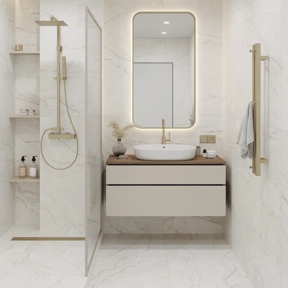 Глазурованный керамогранит LB Ceramics Зимний дворец 60x120 см 1.44 м² матовый цвет светло-бежевый 89458585 STLM-2019652