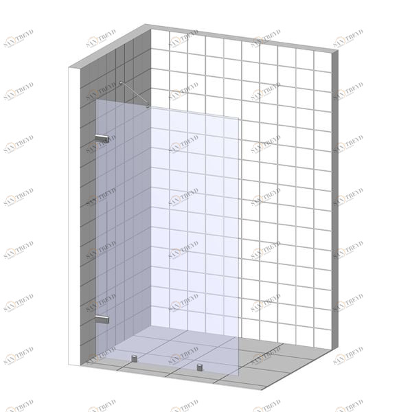 Душевая перегородка в нишу 80x200 GK-861NB стекло прозрачное 6 мм GUTEWETTER TREND DOOR 80X200GK861NB