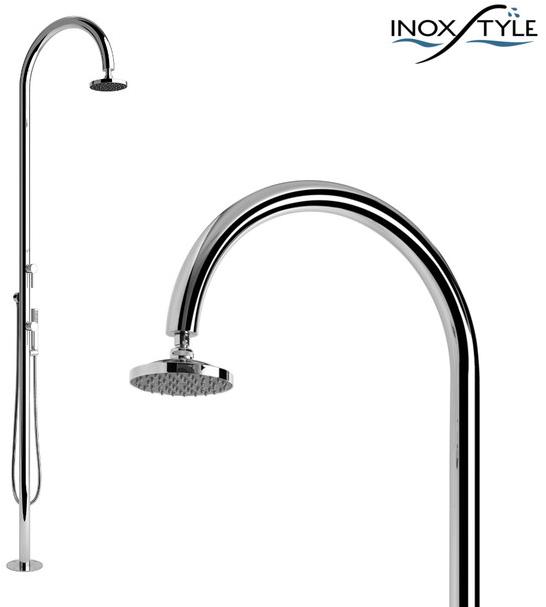 Inoxstyle Открытый душ из нержавеющей стали с ручным душем Sole 01028 mmt - Вид №1