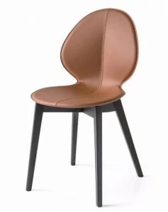 Calligaris Мягкое кожаное кресло Basil