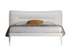 Кожаная двуспальная кровать