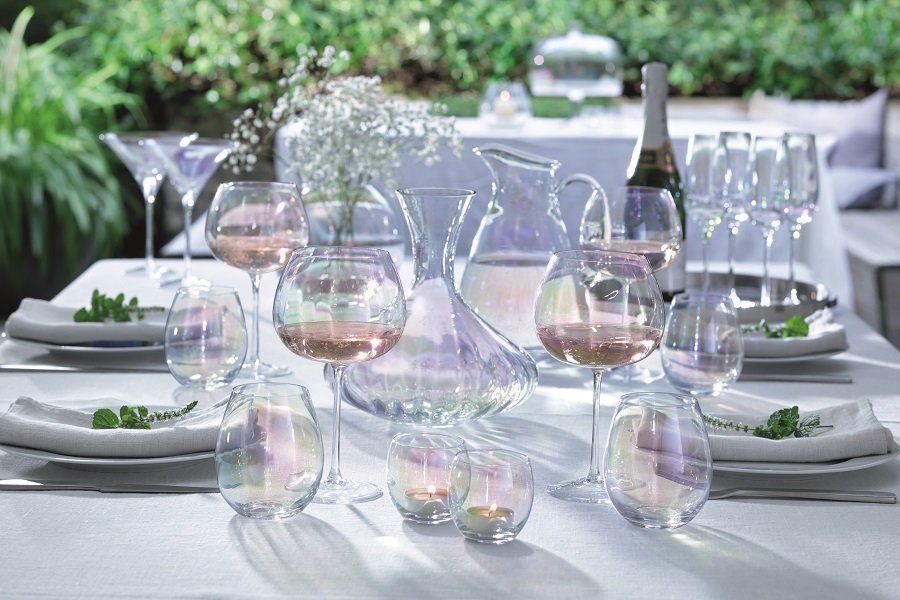 Набор из 2 круглых бокалов 650 мл Pearl LSA INTERNATIONAL PEARL 00-3863255 Прозрачный;розовый - Вид №2