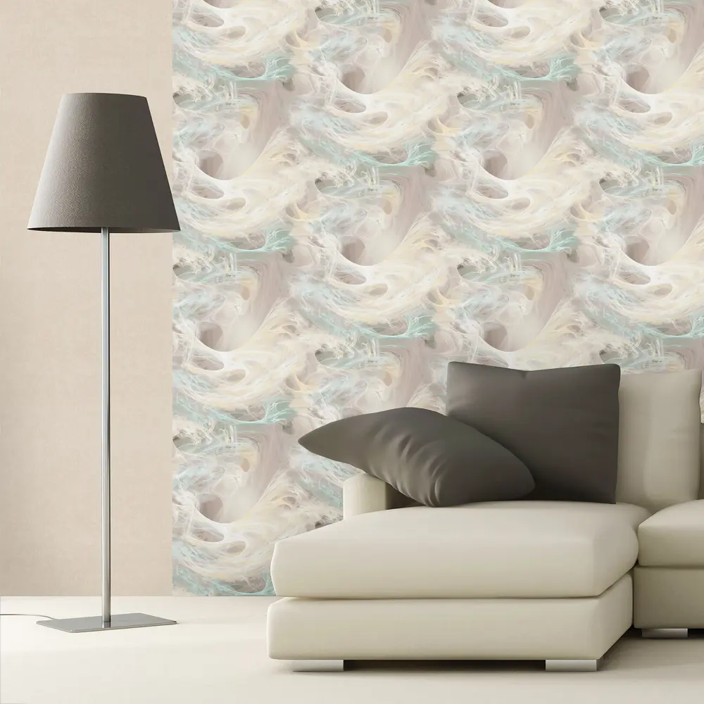 Обои флизелиновые Московская Обойная Фабрика Дымок розовые 1.06 м 4034-3 STLM-2104771 - Вид №2