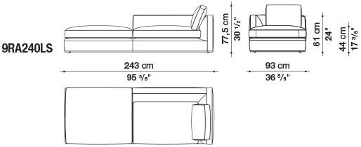 B&B Italia Модульный угловой диван из ткани Richard sun-id-1472345 - Вид №31