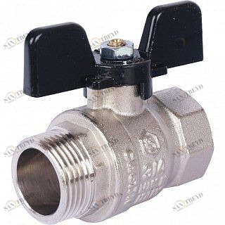 Кран шаровый STOUT ВН 1" стандартный проход, бабочка SVB0014000025