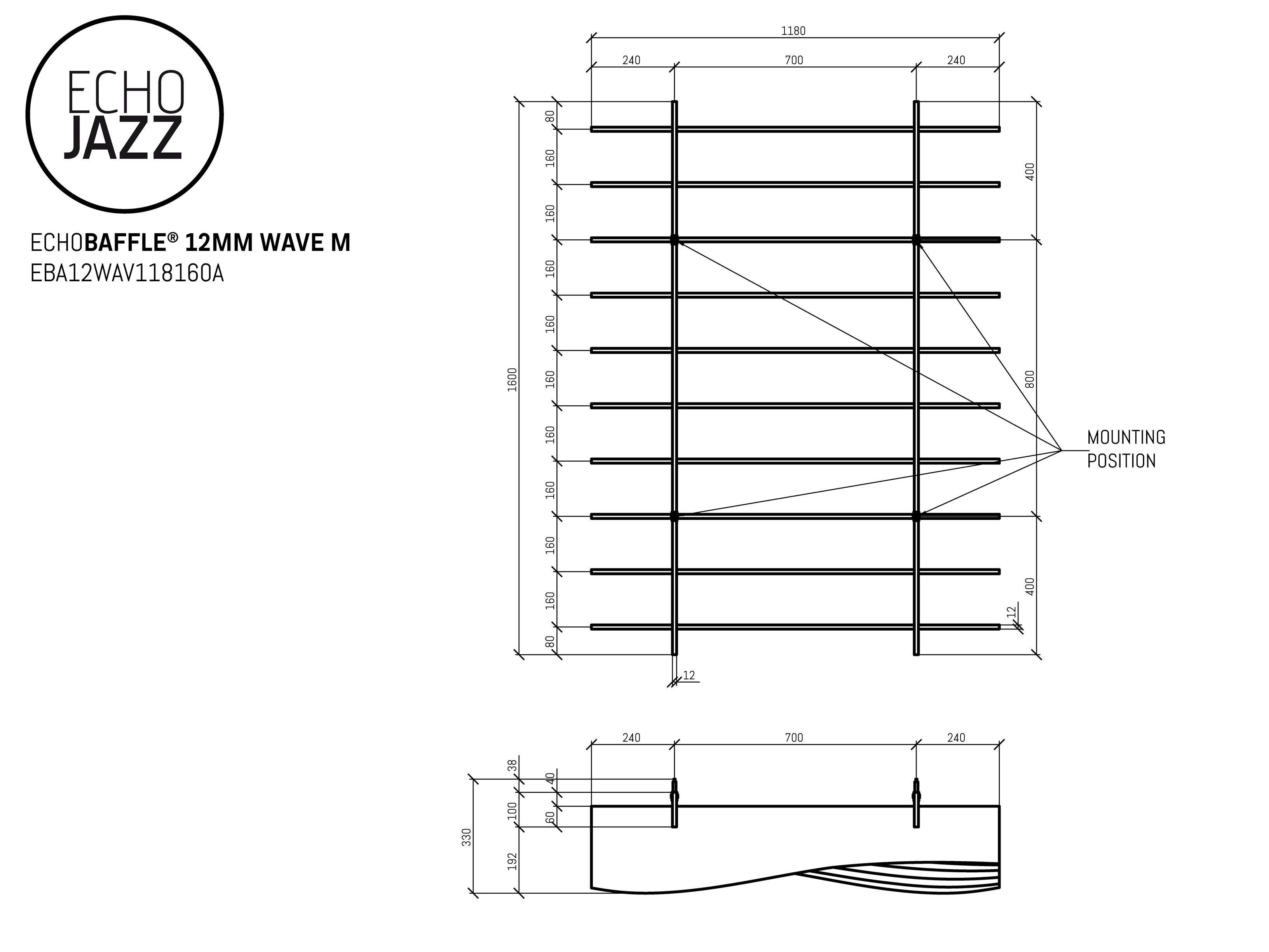 Акустическая подвесная панель из ПЭТ ECHOJAZZ ECHOBAFFLE® ARCH-00122533 - Вид №18