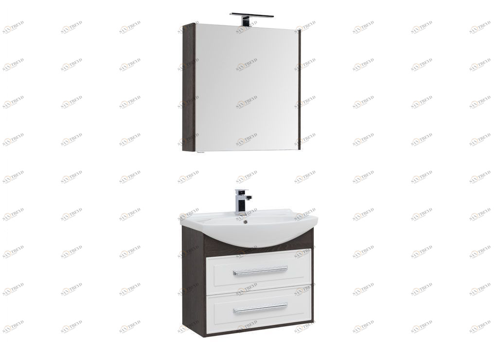 Мебель для ванной Aquanet Остин 75 дуб кантербери/белый 00210000