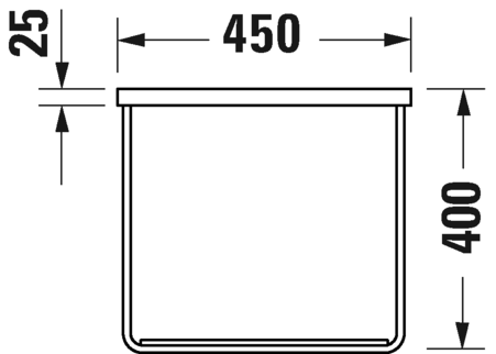 0031021000 DuraSquare Консоль металлическая подвесная **
Хром Хром Duravit - Вид №3