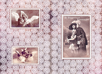 01900 Декупажная карта 21 x 29.7 см "Кружевное Рождество" Чип-Арт 