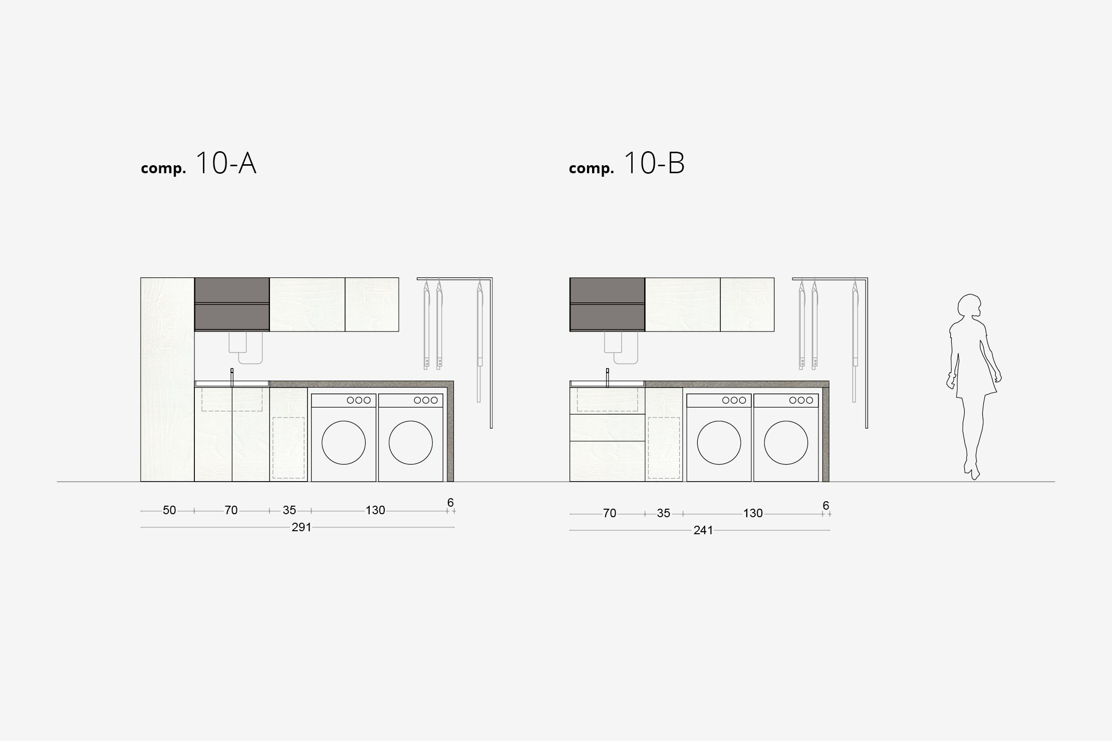 Деревянный шкаф для белья ARCOM I_WASH ARCH-00101475 - Вид №7