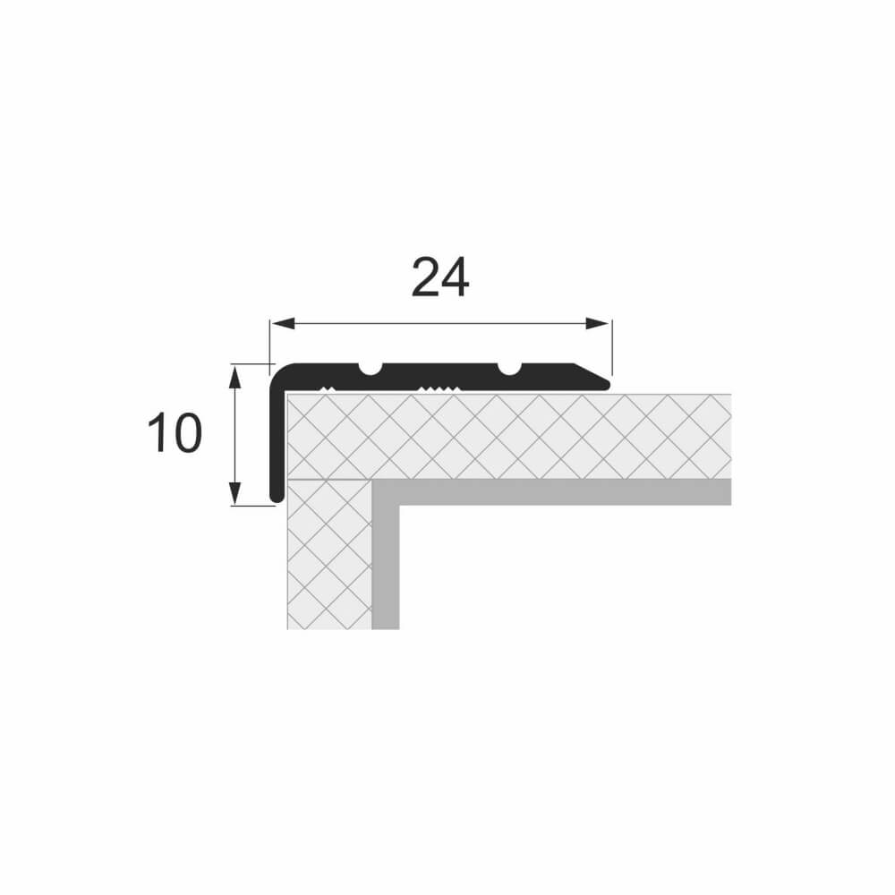 Порог алюминиевый STELLA АЛ 494 Д17 0,9 Венге (упак. 10 шт.) STSR-1794 - Вид №1
