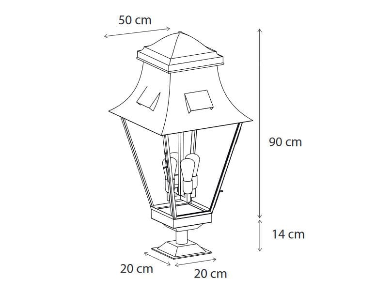 Латунный световой столб Authentage Lighting Gracieuze ARCH-00106522 - Вид №2