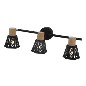 Спот поворотный Rivoli Notabile 3 лампы 15 м² цвет чёрный