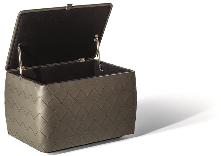 Poltrona Frau Прямоугольный пуф-контейнер из кожи La collezione - mobili e complementi sun-id-1475932 - Вид №3