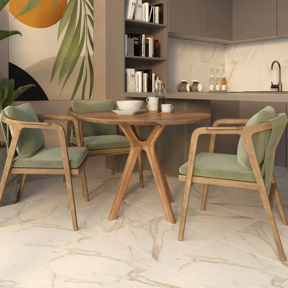 Керамогранит Шахтинская Плитка Корфу 40x40 см 1.6 м² цвет белый STLM-2183951