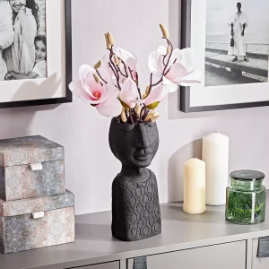 Ваза-органайзер Тайсон гипс цвет черный 29.3 см