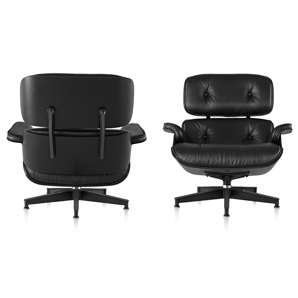 Кресло Eames Style Lounge Chair черное SOHO DESIGN ДИЗАЙНЕРСКИЕ, LOUNGE CHAIR 131496 Черный  - Вид №1