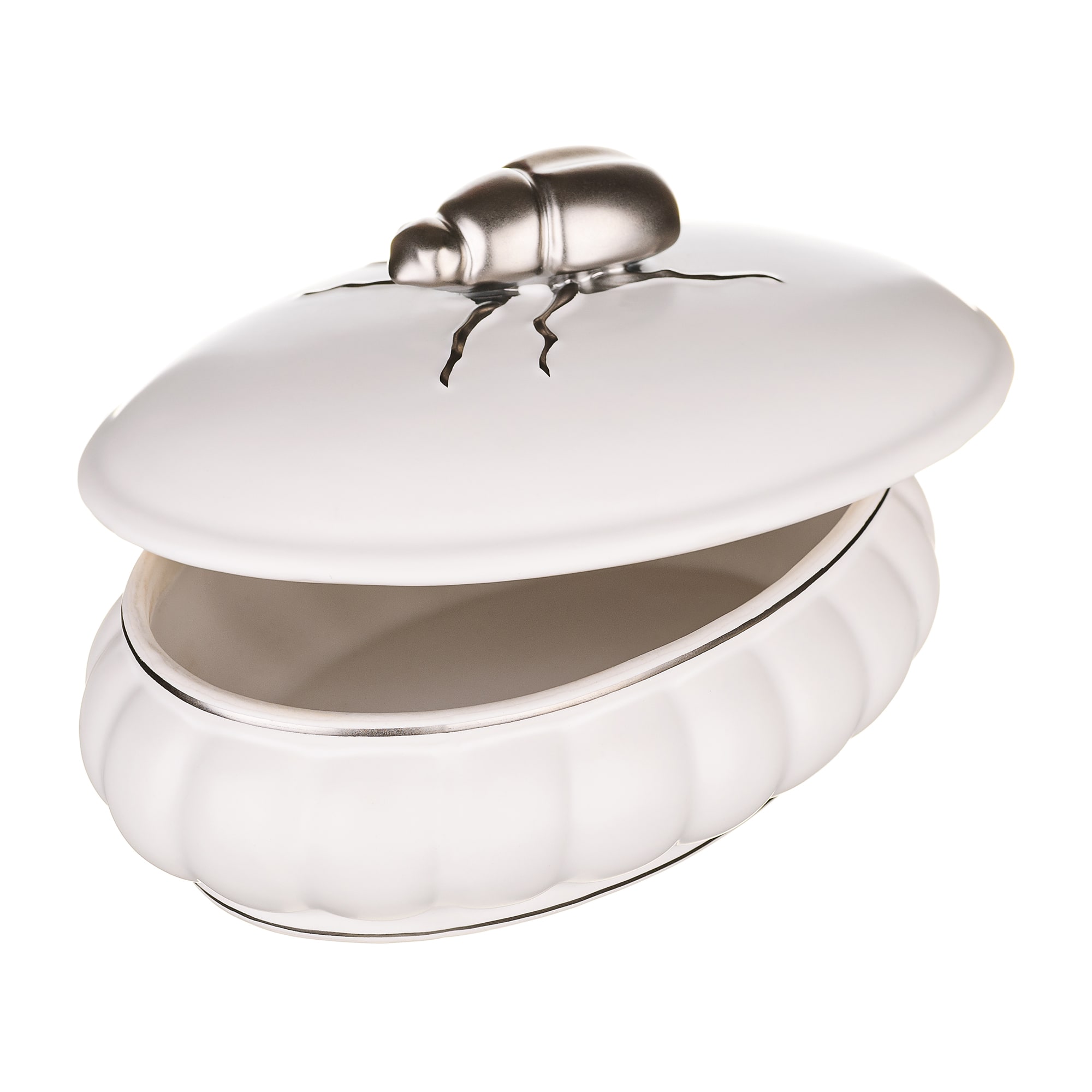 89097070 Шкатулка для ватных палочек цвет белый Buzz Fauna Santreyd  - Вид №2