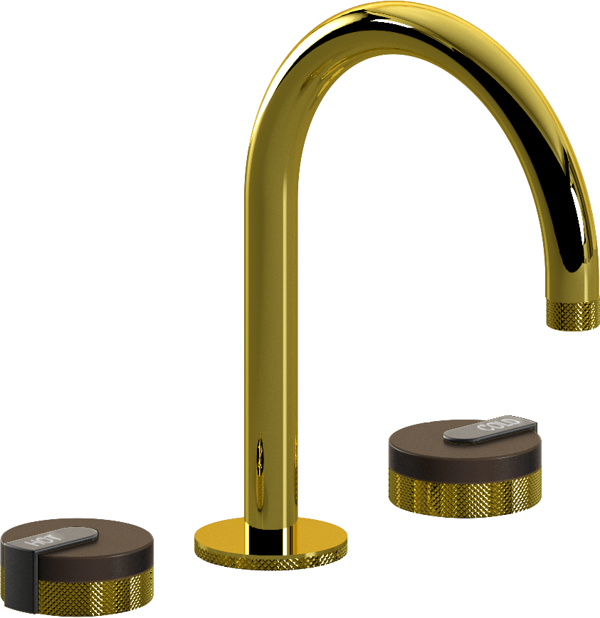 E-11512-R1OB-L1BK-PB Смеситель для умывальника на 3 отвертия GRAFF MOD+