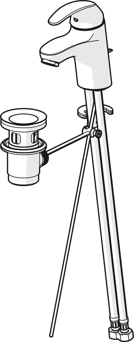 Oras 1400F Смеситель для умывальника 1400F Polara Хром  - Вид №2