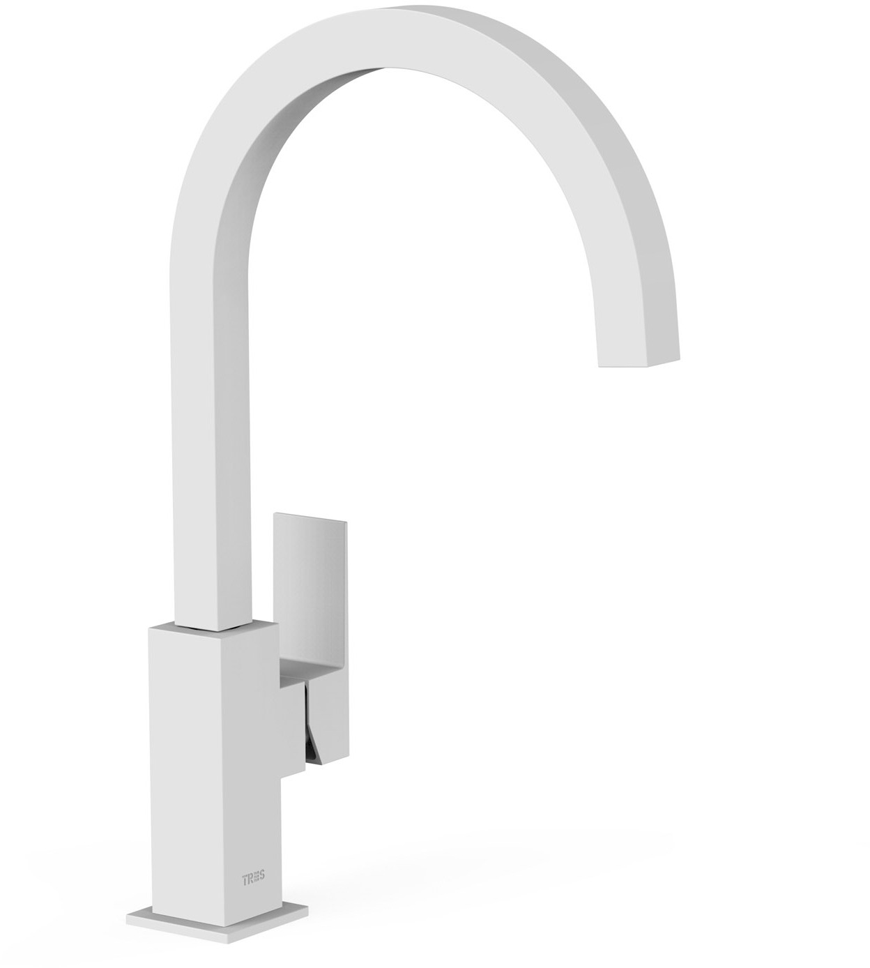 Смеситель для умывальника CUADRO XXL с одной ручкой и боковым рычагом-00660702BM TRES