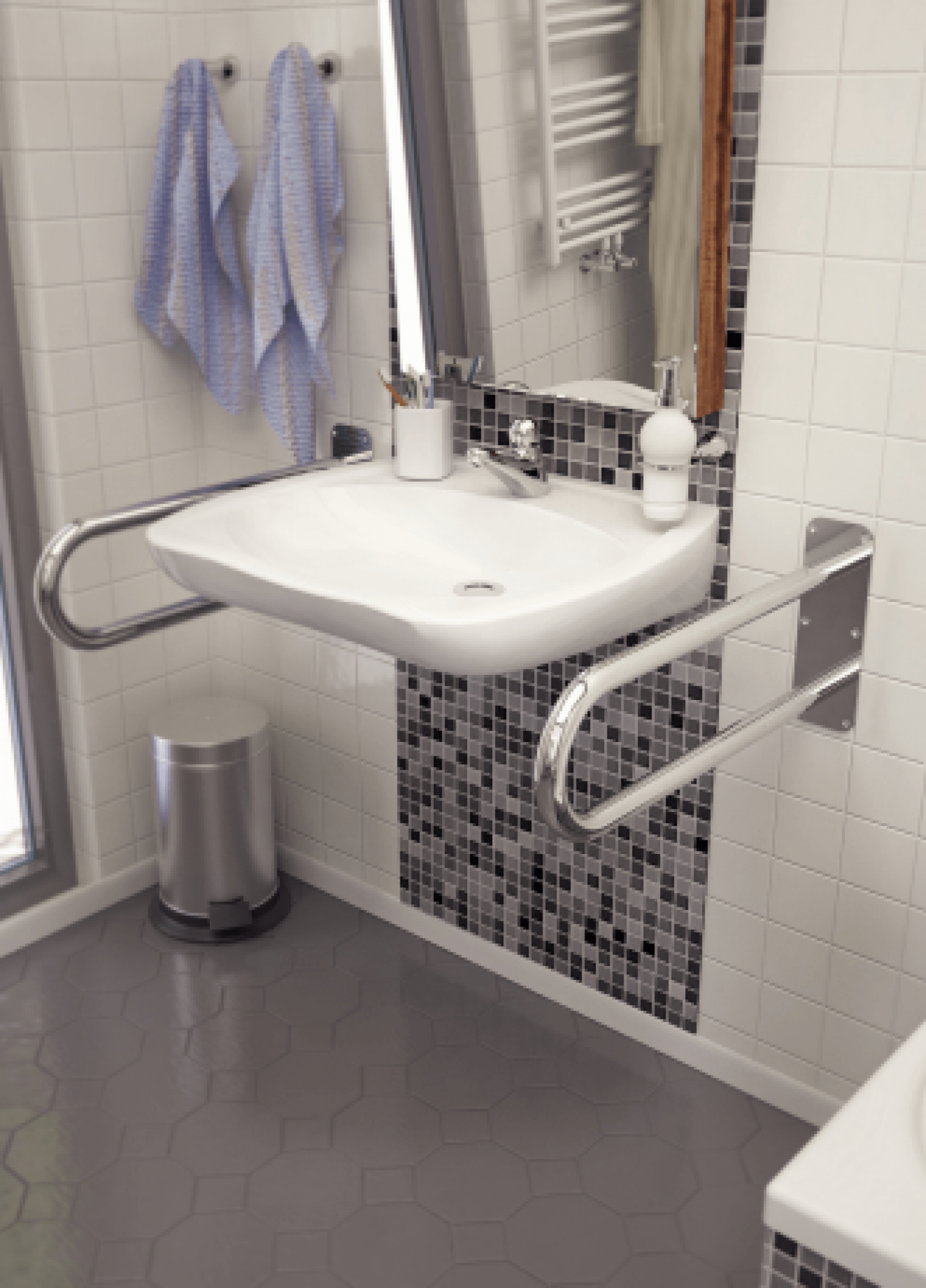 Сантехнические аксессуары WBUSX008 Hастенная ручка Terma 38x20  - Вид №8