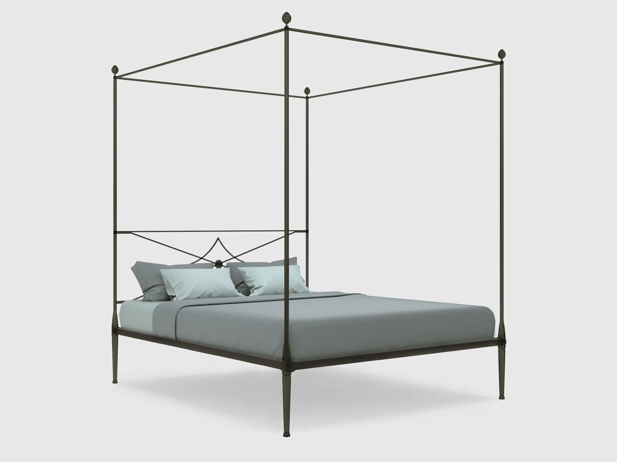 Двуспальная кровать из кованого железа с балдахином Lispi BALDO ARCH-00136565 - Вид №2