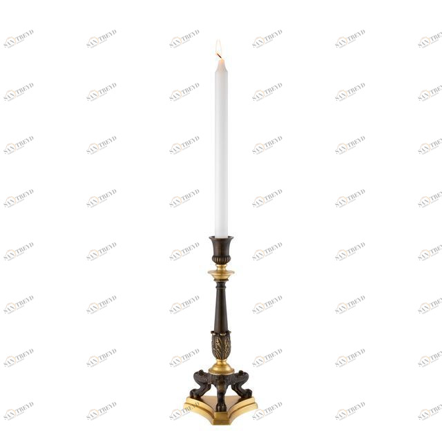 Подсвечник металлический черный с золотистым на трех ножках Louis Jacob от Eichholtz EICHHOLTZ EICHHOLTZ 060340 Золото;черный 