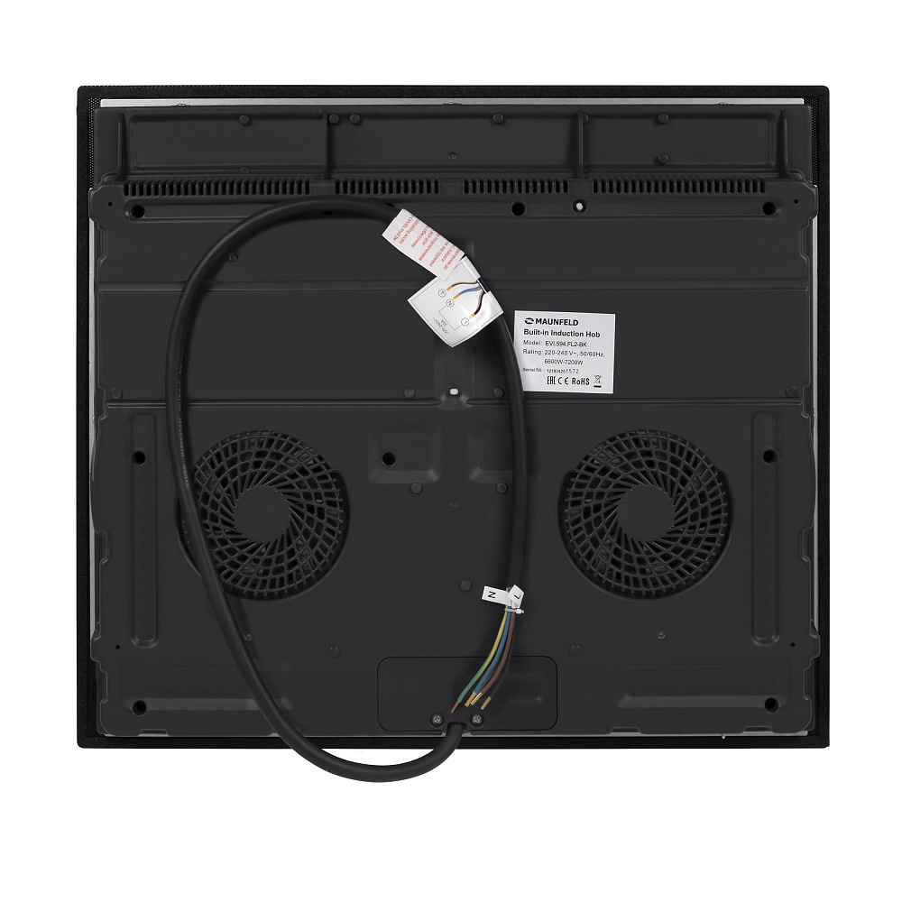 EVI.594-FL2-BK Электрическая индукционная панель / индукционная, • тип: электрическая 60см • тип установки: независимая • управление: фронтальное, слайдер, сенсорное • нагревательный элемент: индукция, совместимость с посудой любой формы и размеров flex z Santreyd  - Вид №5