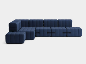 Модульный угловой диван из ткани