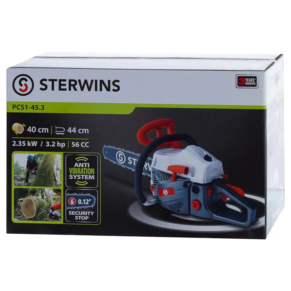 Бензопила Sterwins 56 СС, 3,2 л.с шина 45 см STLM-2159725 - Вид №7
