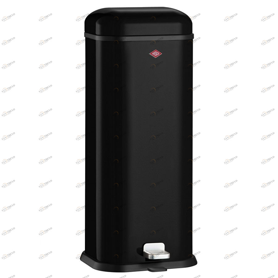 Бак для мусора с педалью Superboy, прямоугольный, 20 л, черный Wesco 13231262