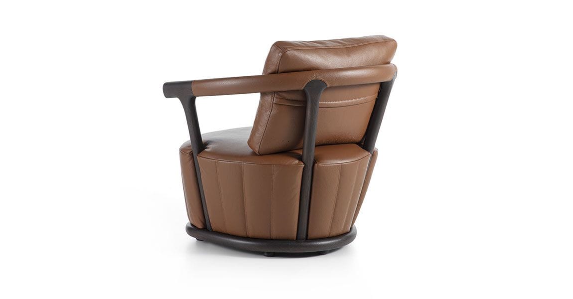 Кожаное кресло Vittoria Frigerio ежевика ARCH-00079284 - Вид №6