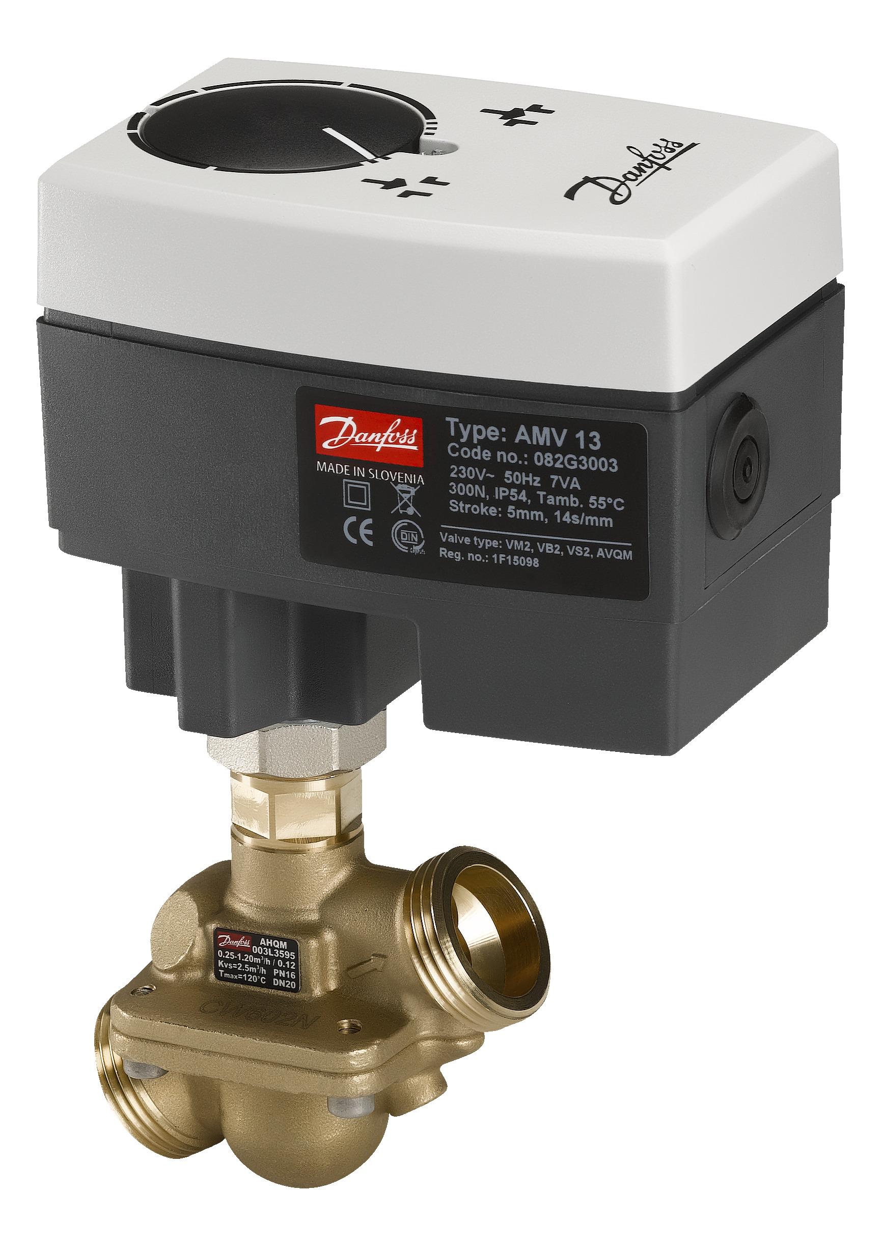 Danfoss Редукторные электроприводы с трехпозиционным управлением Электропривод импульсный AMV 35 230В 082G3021  - Вид №10