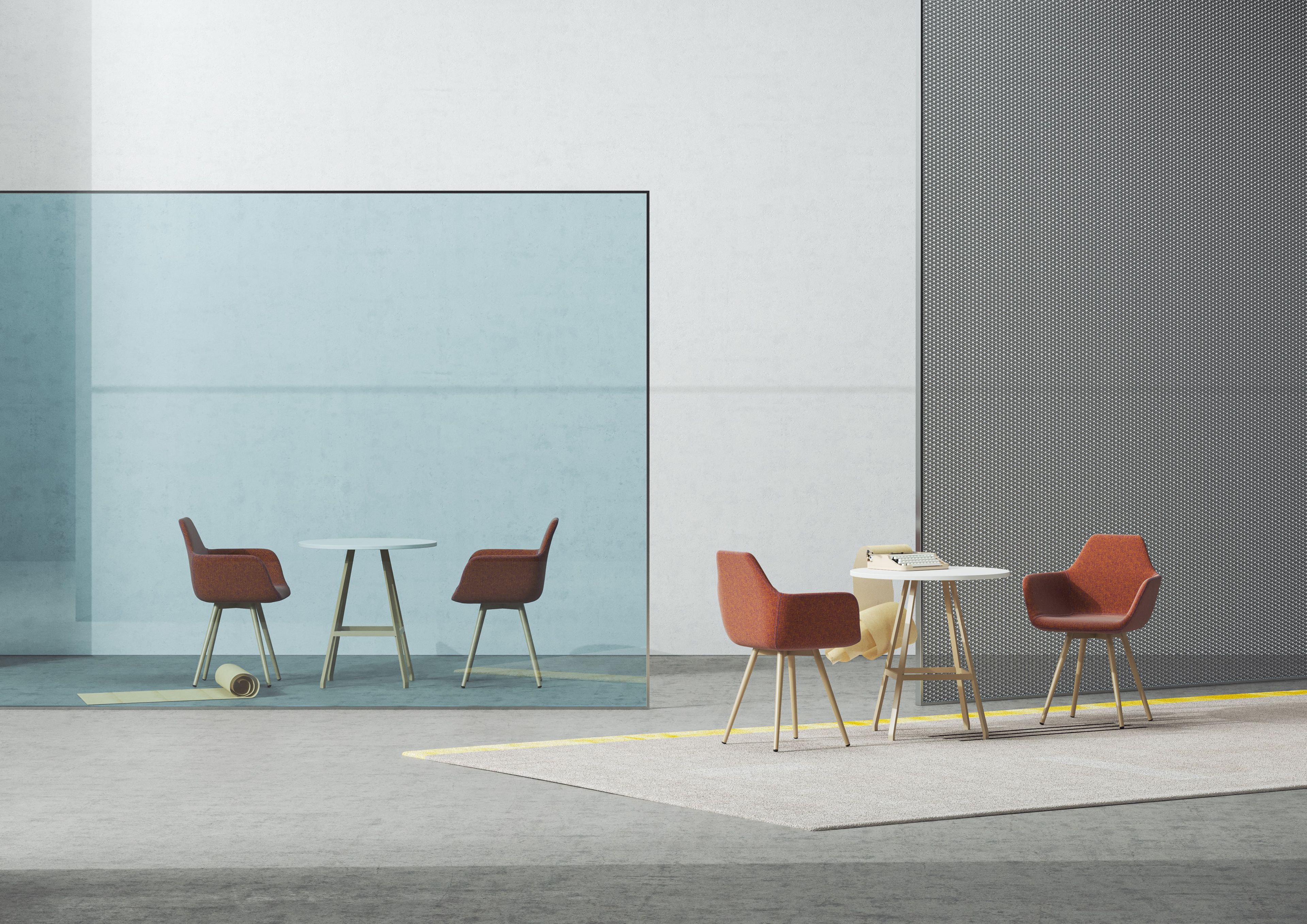 Круглый стол из МДФ ALMA DESIGN X Table ARCH-00140271 - Вид №2