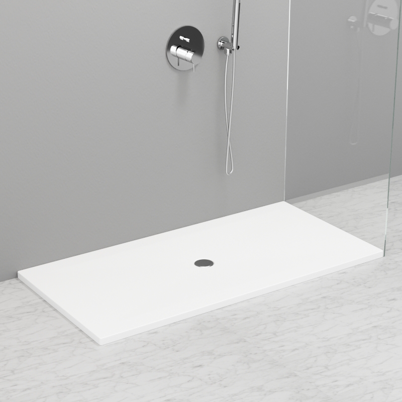 704907 Душевой поддон из акрила h3 с антислипом белый в комплекте с сифоном., цвет Белая глазурь Kerasan DOCCIA Италия